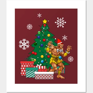 Dhalsim Around The Christmas Tree Street Fighter Posters and Art